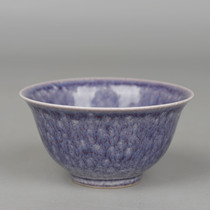 Великий Цин Kangxi Year Beauty Dilk Kiln Changing Eggplant Purple Glaze Glaze Small Dand Kup Kung Fu Teacup Wine Cup