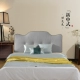 Da nghệ thuật Mới Trung Quốc tùy chỉnh đôi đệm gỗ rắn giường Tatami lớn trở lại gối Giường mềm gói - Trở lại đệm / Bolsters