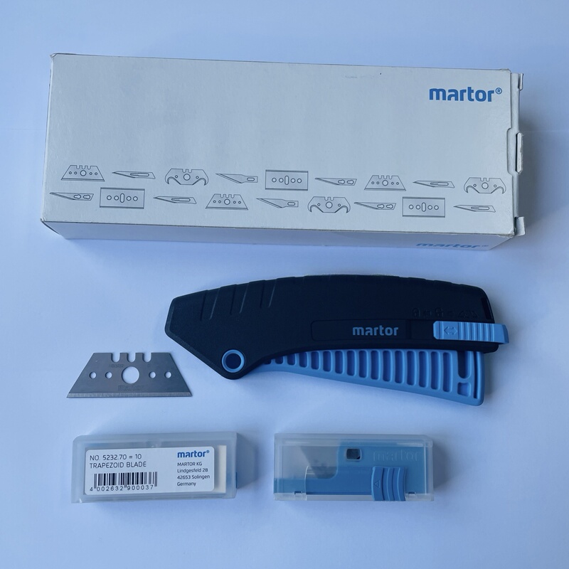 German Imported Martor Safety Cutter Industrial Trapezoidal Blade 5232Mel Safety Blade Tool German Imported Martor Safety Cutter Industrial Trapezoidal Blade 5232Mel Safety Blade Tool