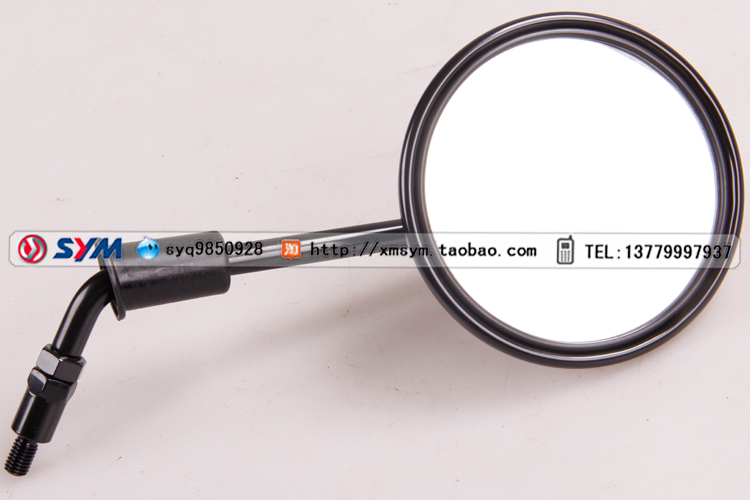SYM Sanyang Đầu máy XS125T-16A FIDDLE III Fit 3 Gương chiếu hậu bên phải Gương phản chiếu màu đen - Xe máy lại gương gương xoay xe máy
