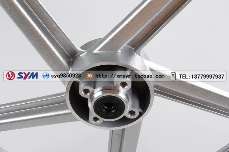 SYM Xia Xing Sanyang Đầu máy Trung Quốc XS125-H Bánh trước Trung tâm Vòng thép phía trước Phanh đĩa - Vành xe máy