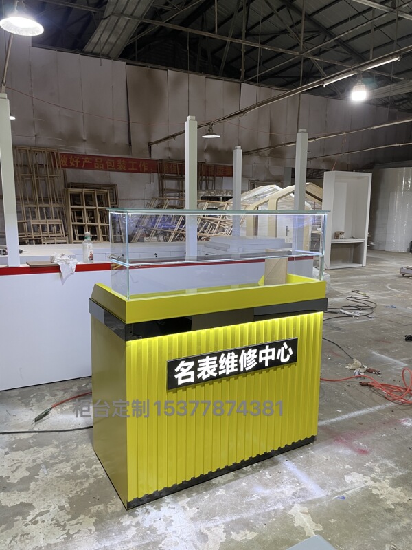 Watch Repair Station, Luxury Watch Repair Counter, Operation Table, Watch Repair Counter, Wall-Mounted Parts Cabinet, Service Desk Watch Repair Station, Luxury Watch Repair Counter, Operation Table, Watch Repair Counter, Wall-Mounted Parts Cabinet, Service Desk