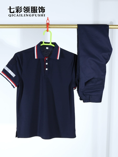 Летний трикотажный свитер для работы, антистатическая футболка polo, короткий рукав