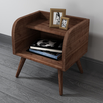 All solid wood bedside table modern minimalist small cabinet bedside cabinet home economy bucket cabinet Nordic bedroom locker