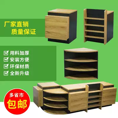 Supermarket cashier counter Assembly full wooden disassembly bar snack bar snack store convenience store imported food store storage simple storage