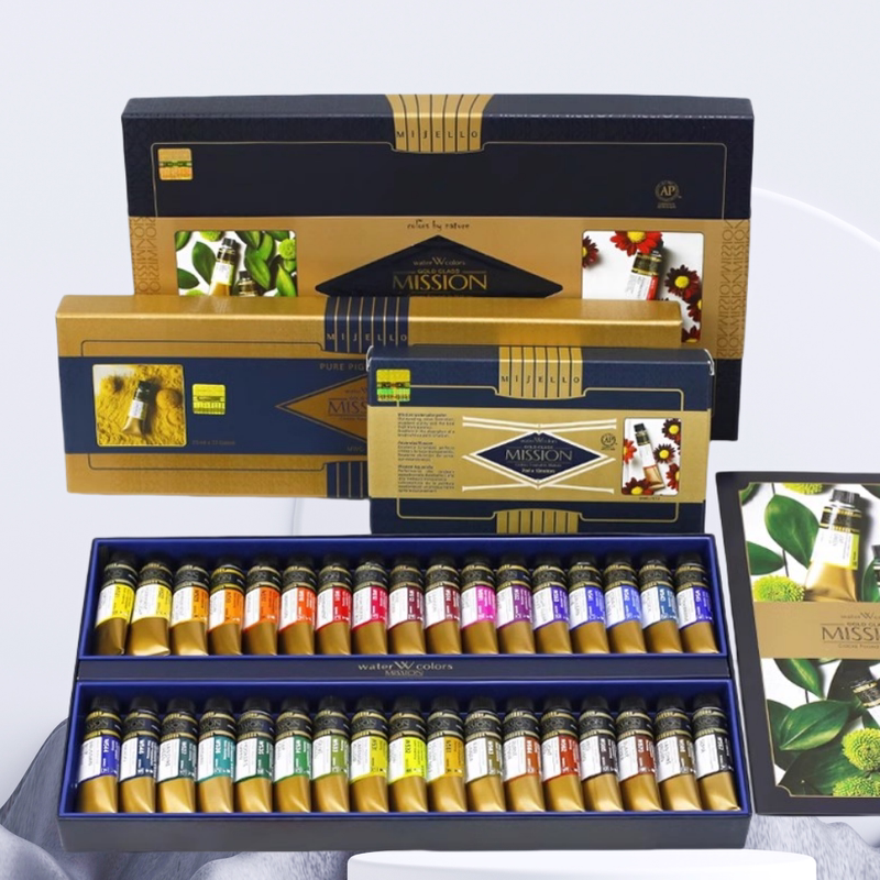 Mijello Watercolor Paint Gold Grade Watercolor Set Artist Grade Art Gold Portable Sketching Solid Watercolor