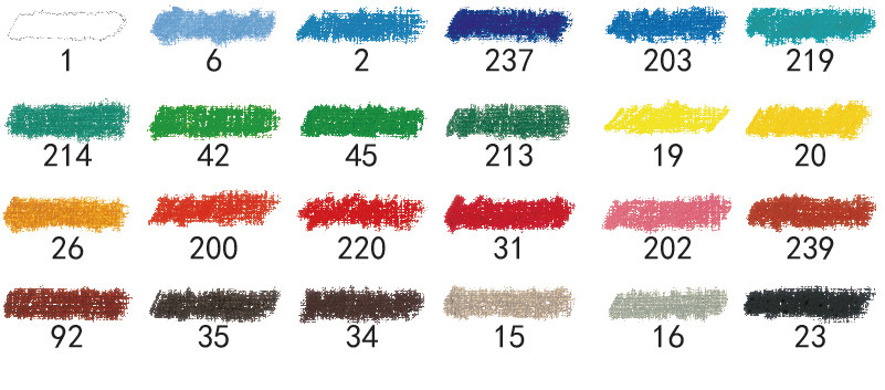 Масляная пастель 法国sennelier申内利尔油画棒24色珠光72人物风景静物油性粉彩笔