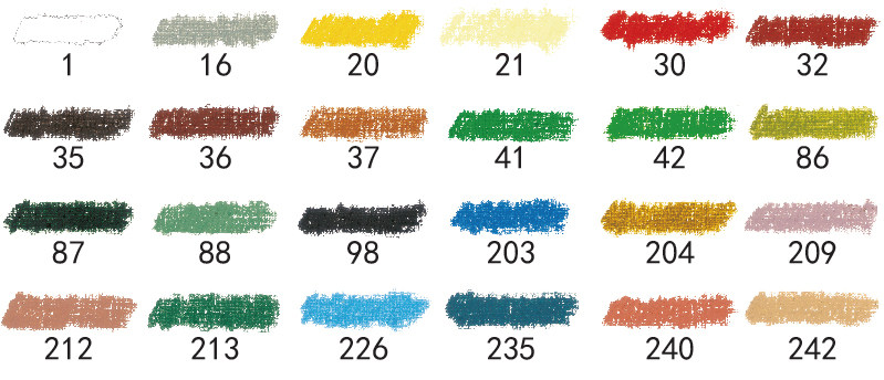 Масляная пастель 法国sennelier申内利尔油画棒24色珠光72人物风景静物油性粉彩笔