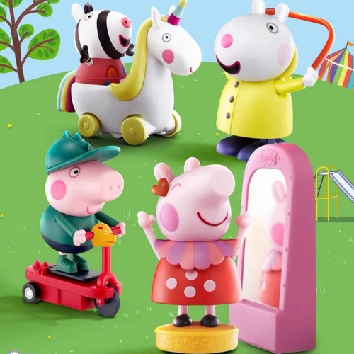 肯德基 Свинья детская игрушка KFC Peppa Pig George Smooth Cars Unicorns Zoy Paba