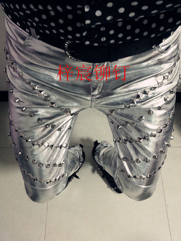 Pantalon cuir homme serré - Ref 1485352 Image 49