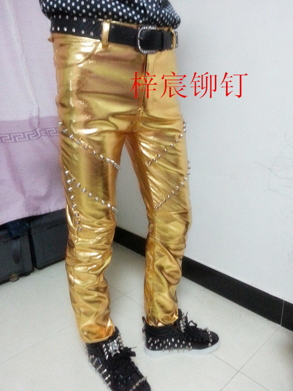 Pantalon cuir homme serré - Ref 1489943 Image 53