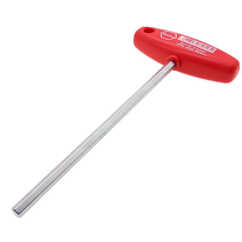 Japanese brand weeber Wei also imported Taiwan extended six angle wrench t-shaped plastic handle batch hexagon screwdriver