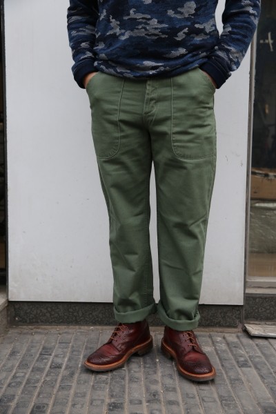 Old Chen recommends American Freenote fabric washed for old casual long pants retro click