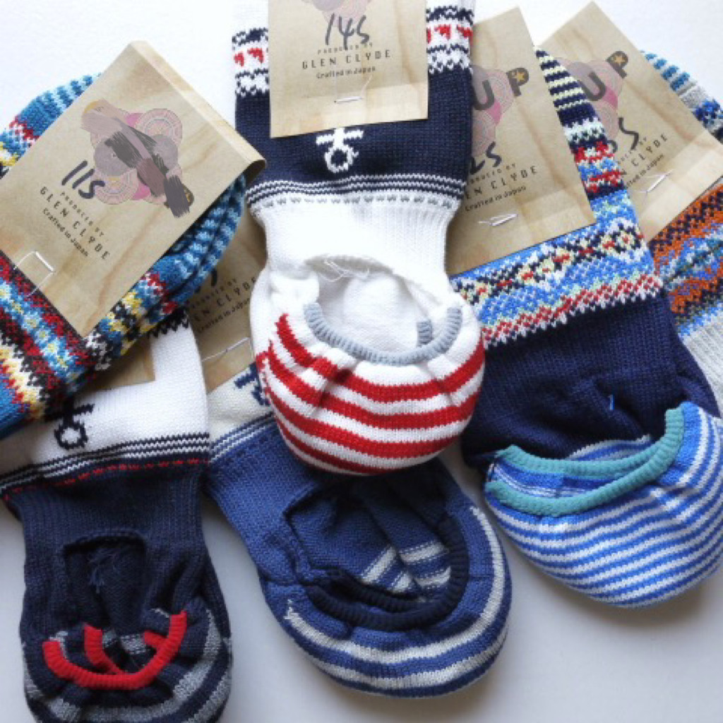 Japanese made of glen clude summer knitting boat socks Japanese barrel weaving and breathable national wind