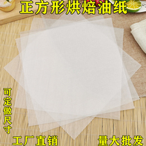 Square baking oil paper Baking sheet paper Oil-absorbing paper Bread cake pad paper Pizza box Oil-proof paper 1000 sheets