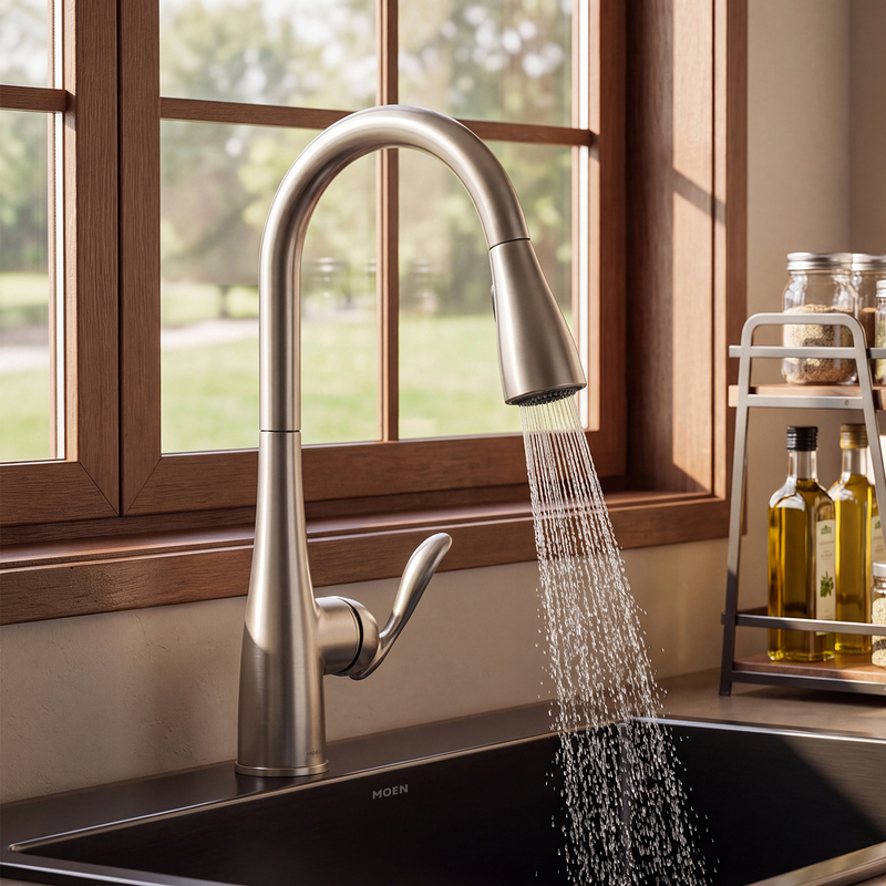 Moen Mcl7594C/Srs/68000/68002/09352 Kitchen Sink Pull-Out Faucet for Dishwashing