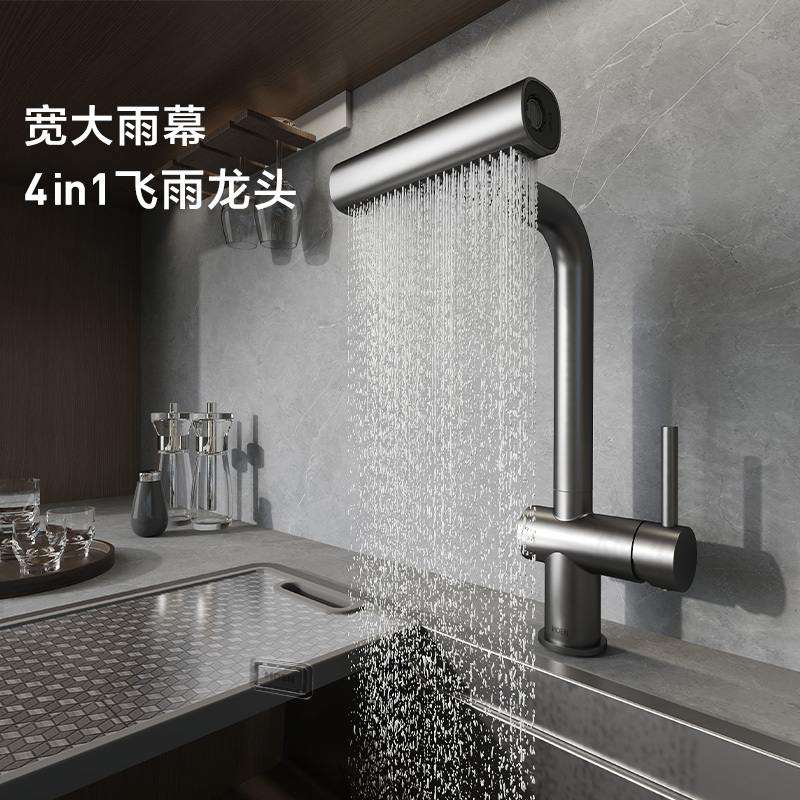 Moen Raindance Faucet Kitchen Pull-Out Faucet Household Hot and Cold Water 10321 16350 Moen Raindance Faucet Kitchen Pull-Out Faucet Household Hot and Cold Water 10321 16350