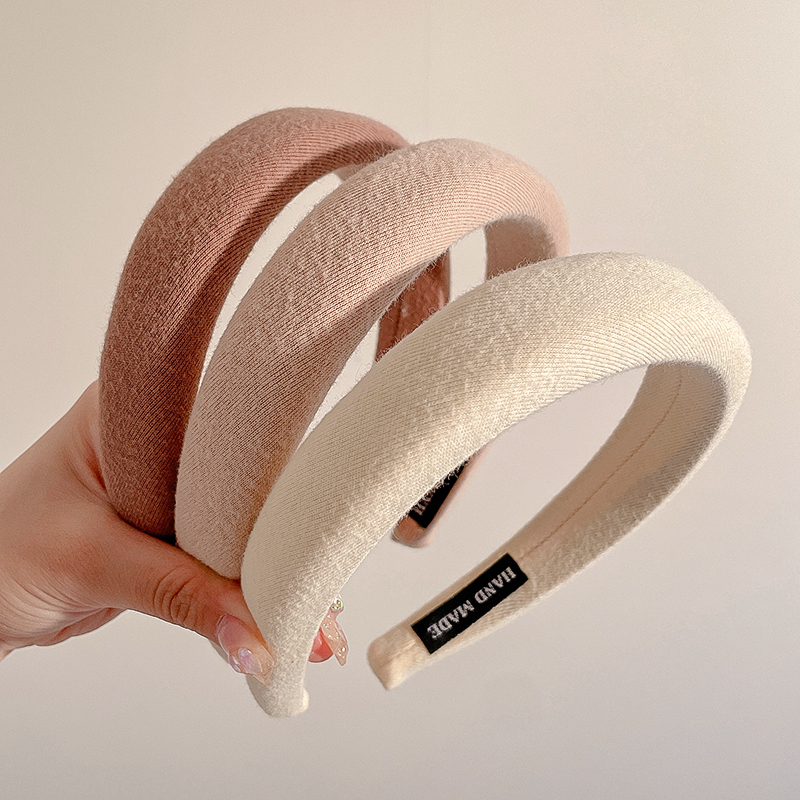 images 26:Nebro high-profile purple hair hoop female high skull head hoop hair bundle autumn winter new face-washing hair punch card in 2022