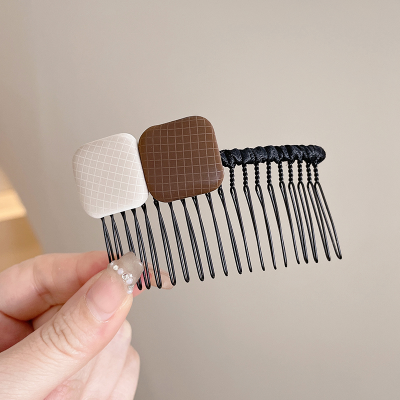 images 9:Girl's shredded hair finishing artifact Little girl inserted comb girl forehead Liu Hai combing baby hair clamp hair cavity