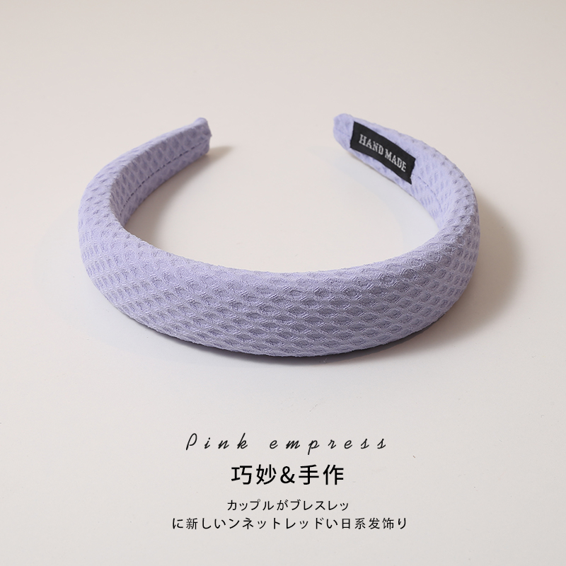 images 3:Nebro high-profile purple hair hoop female high skull head hoop hair bundle autumn winter new face-washing hair punch card in 2022