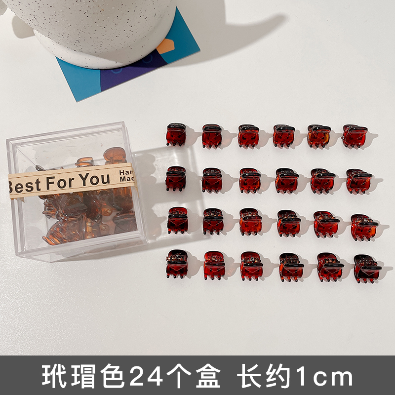 images 53:Mini black small scratch clip trumpet forehead Liu Haijia headdress summer broken card side hairpin card