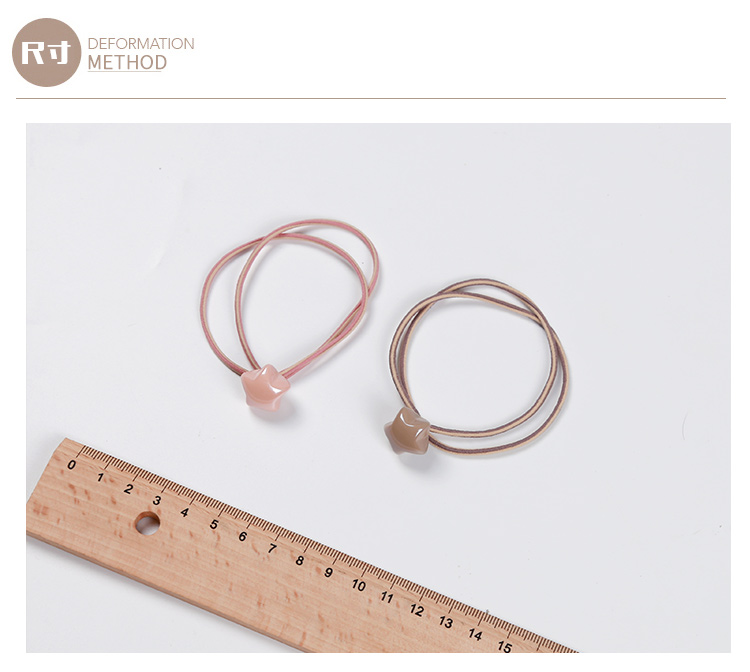 2018 mới macarons ngôi sao năm cánh dây tóc Hàn Quốc tiara tóc ban đầu dây buộc tóc ban nhạc phụ nữ tóc đuôi ngựa - Phụ kiện tóc kẹp tóc em bé