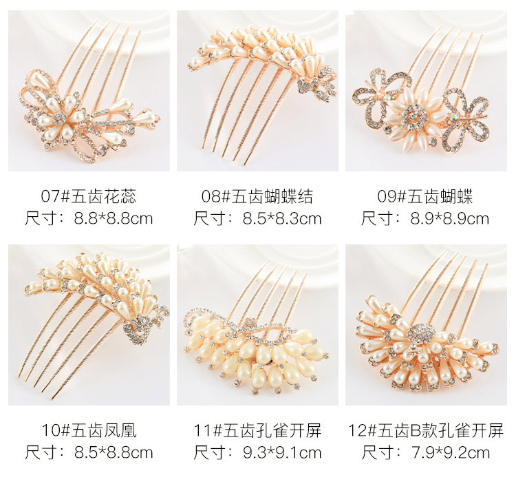 Cô dâu nhỏ gọn phụ kiện tóc Hàn Quốc thắt nút trang sức tóc chải tóc kẹp tóc Liu bên bờ biển kẹp tóc kẹp tóc - Phụ kiện tóc chuyên sỉ phụ kiện tóc