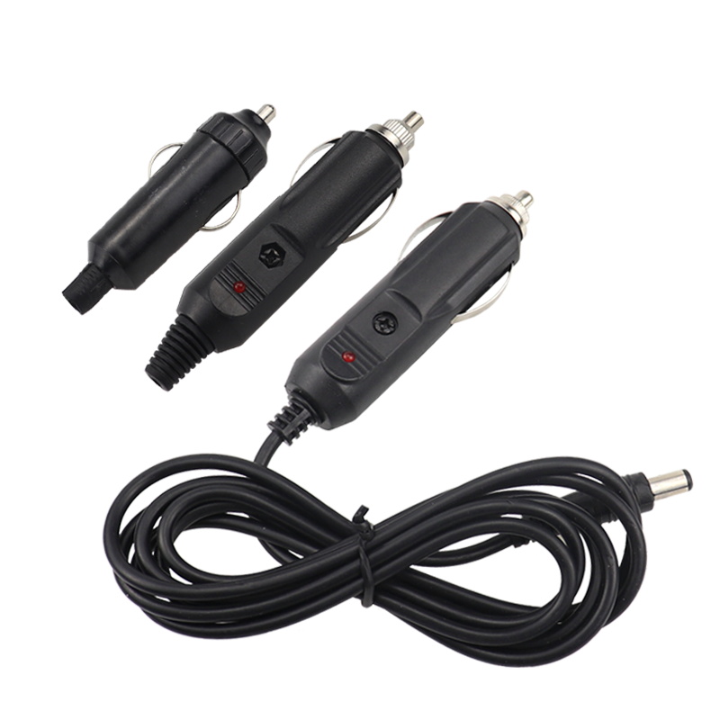 On-board cigarette lighter turn DC5 5 male head with wire with fuse for cigarette lighter USB plug