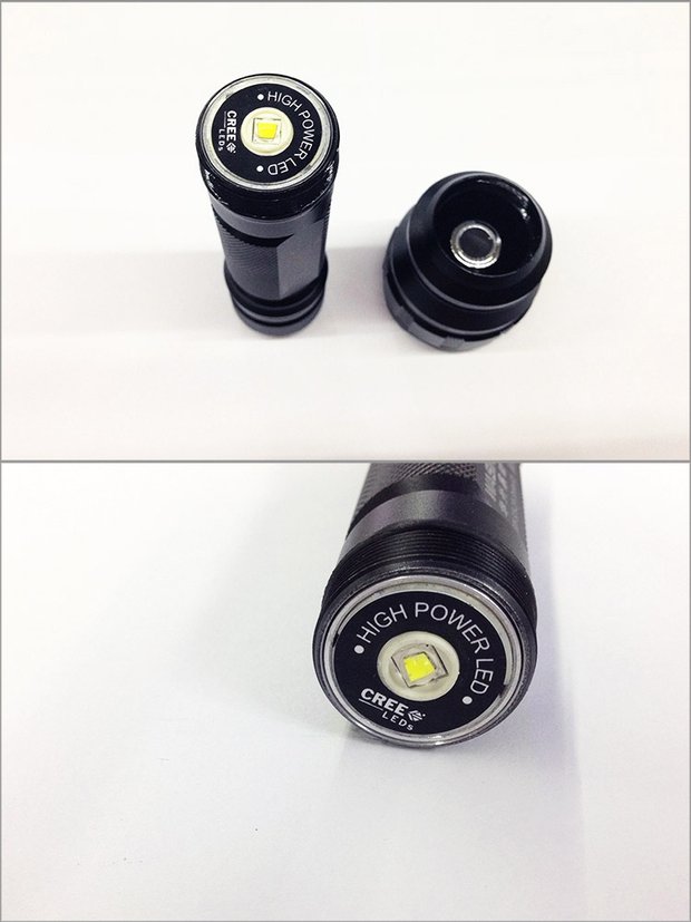 Đèn chiếu sáng ngoài trời Huasheng Panther WFL503 Điểm nổi bật Đèn pin nhôm chống cháy Gửi clip xe đạp đèn pin siêu sáng chính hãng