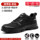 Men's labor protection shoes, anti-smash and anti-puncture steel toe, winter velvet, lightweight, soft sole, old protection belt, steel plate construction site work