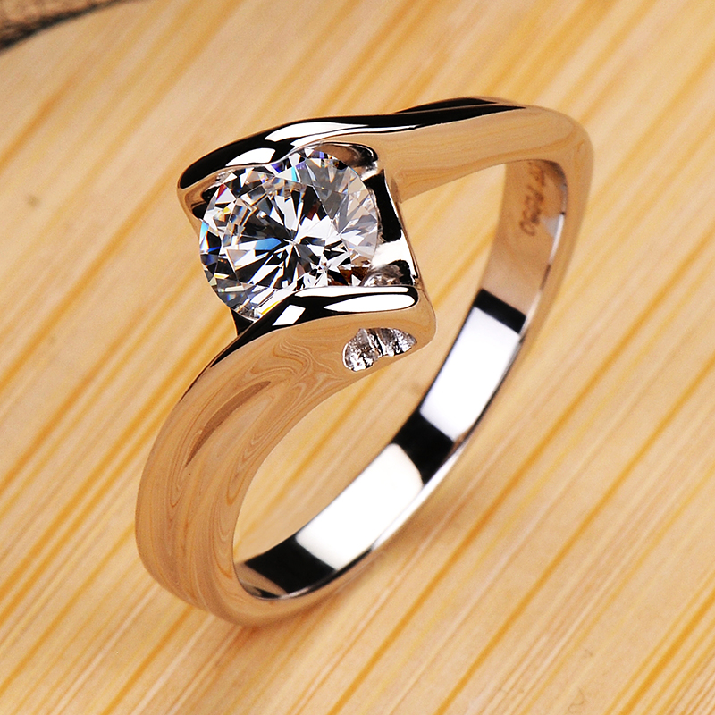 Imprint 950 NSCD Diamond ring Eight Heart Eight Arrow female Rings Wedding Ring 6768
