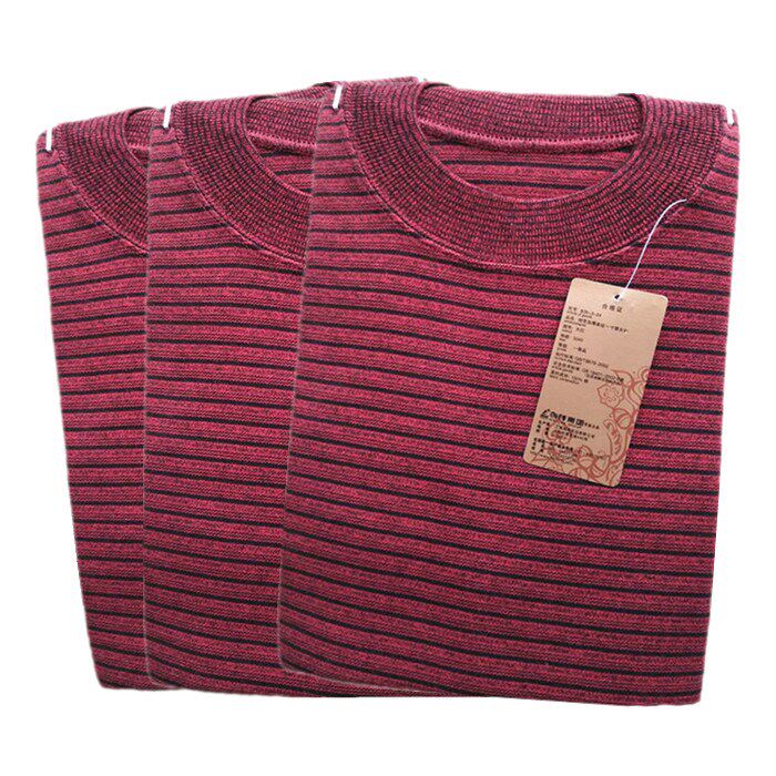 Hailin fever clothes women's cotton features thickened stripes one-inch collar blouse single cotton sweater