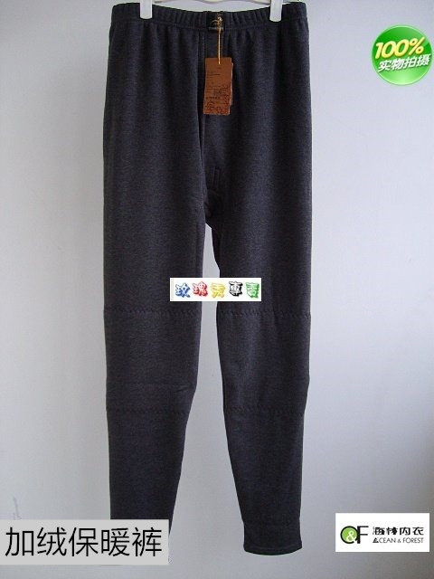 Sea Lingha Flannel Thickened Warm Underwear Platinum Energy Storage Knee-man Pants SR04-2-2