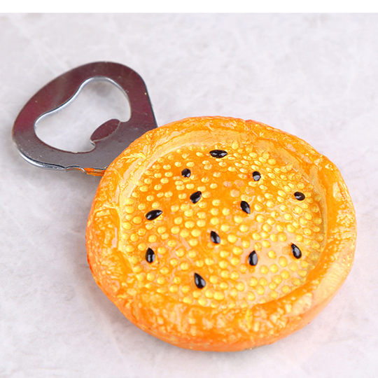 Xinjiang Ethnic Handicrafts Naan Bread Castle Bottle Opener Double-Sided Refrigerator Magnet Beer Opener Tourism