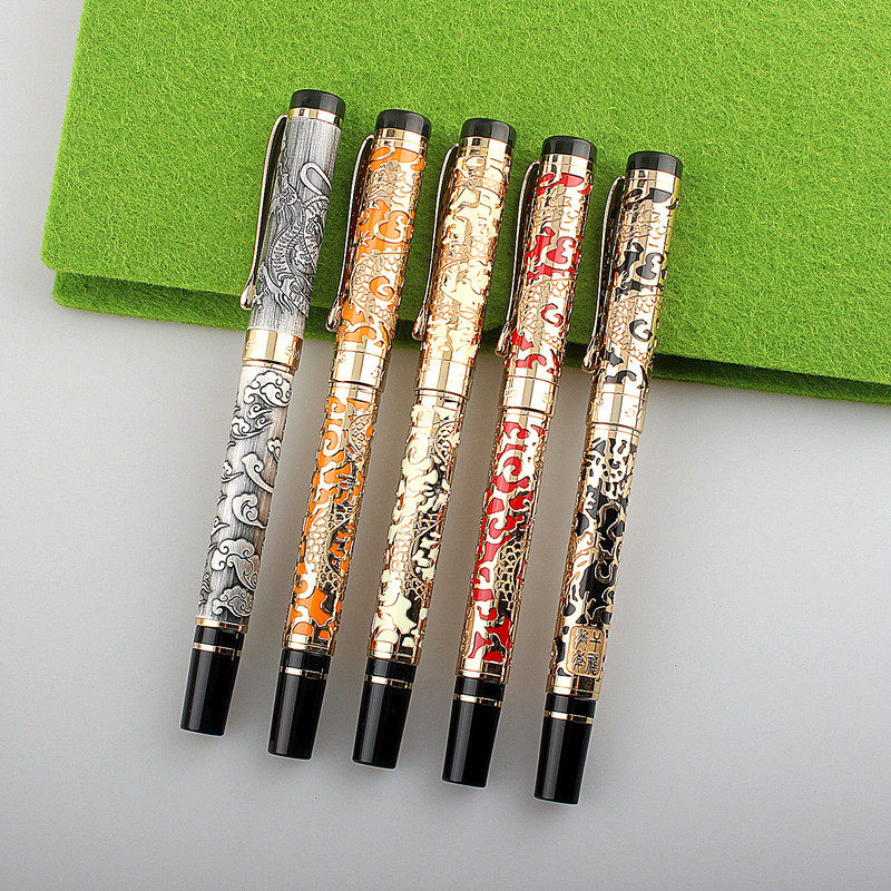 Jinhao 5000 China Wind Delicate Hollowed-out Business Office Gift Signature Pen Calligraphy and Calligraphy Calligraphy and Writing Calligraphy Pearl Pen
