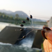 Fishing Gadget Fish Hook Lead Leather Space Bean Lead Leather Seat Rafting Eight-word Loop Group Fishing Gear Fishing Accessories Suit