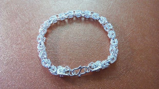Vòi độc quyền Vòng tay bạc 925 sterling Vòng đeo tay nam thương hiệu thủy triều Bạc vòng tay bạc trang sức nam nữ đôi vòng tay đá