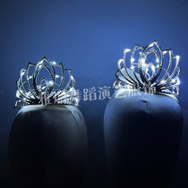 Luminous crown tiara bride wedding jewelry princess birthday coming-of-age ceremony crown dance performance lighting headband