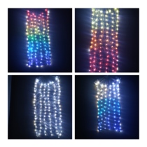 LED luminous fan Bar luminous props Colorful luminous fan for sale and rent Belly dance luminous fan