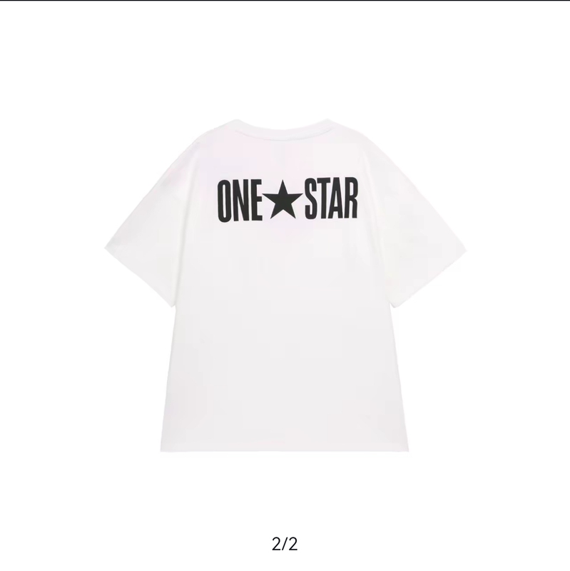 Converse Men's Simple Letter-Print Crew Neck Short-Sleeve T-Shirt 10026573, Oversized Fit Converse Men's Simple Letter-Print Crew Neck Short-Sleeve T-Shirt 10026573, Oversized Fit