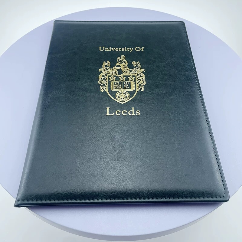 A4 Dark Green University of Leeds Cover Comes with a Protective Film