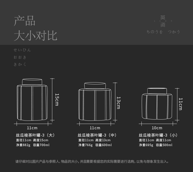 Retro caddy fixings ceramic seal tank creative kung fu tea set to save receives domestic large tea caddy fixings