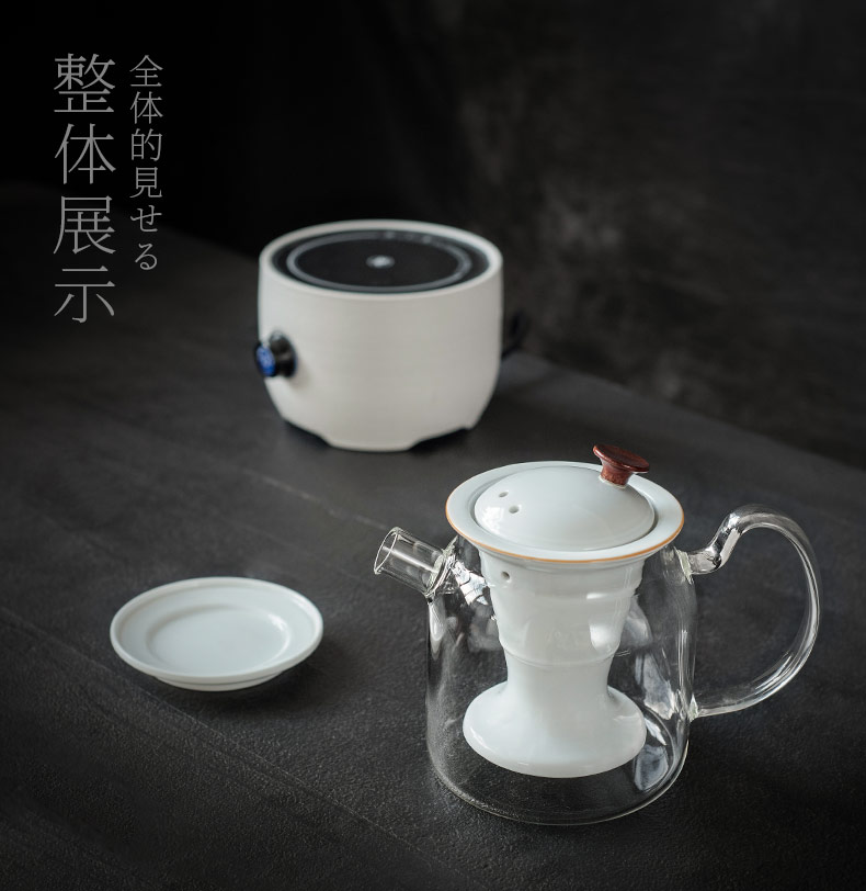 British glass household automatically steamed tea of the boiled tea, the electric TaoLu tea steaming hot black tea pot large capacity