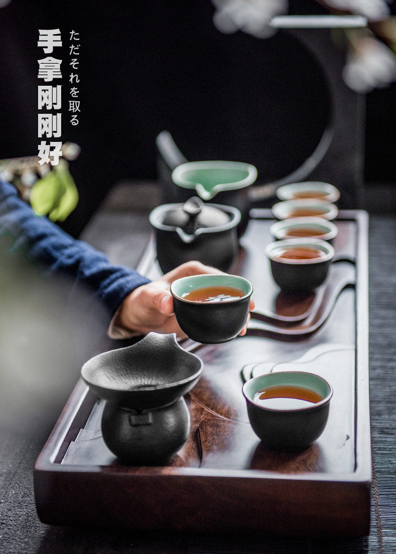 British ceramic kung fu tea set contracted household tea service of a complete set of Japanese tea taking teapot teacup office