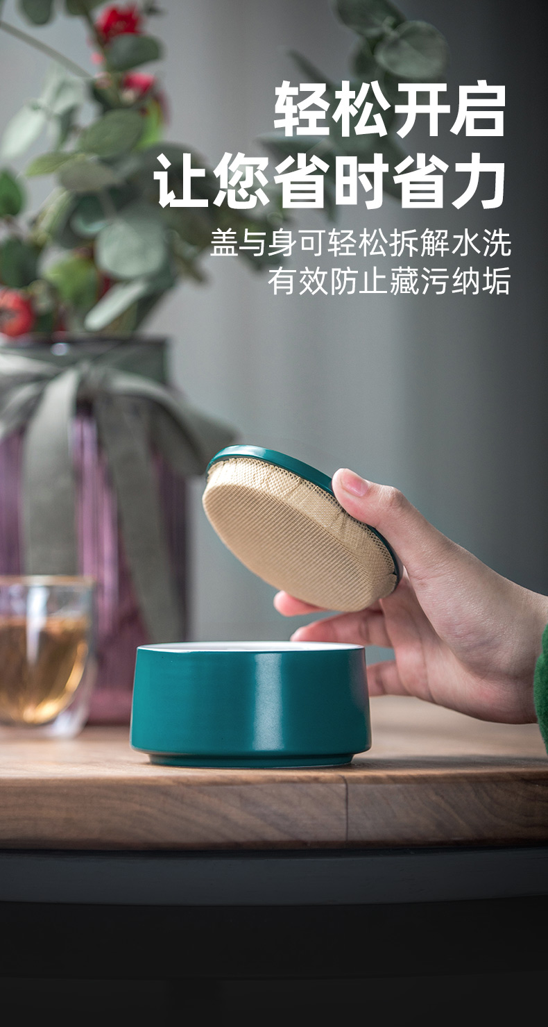 British portable storage tanks seal tea POTS mini tea boxes moistureproof ceramic small tea pot