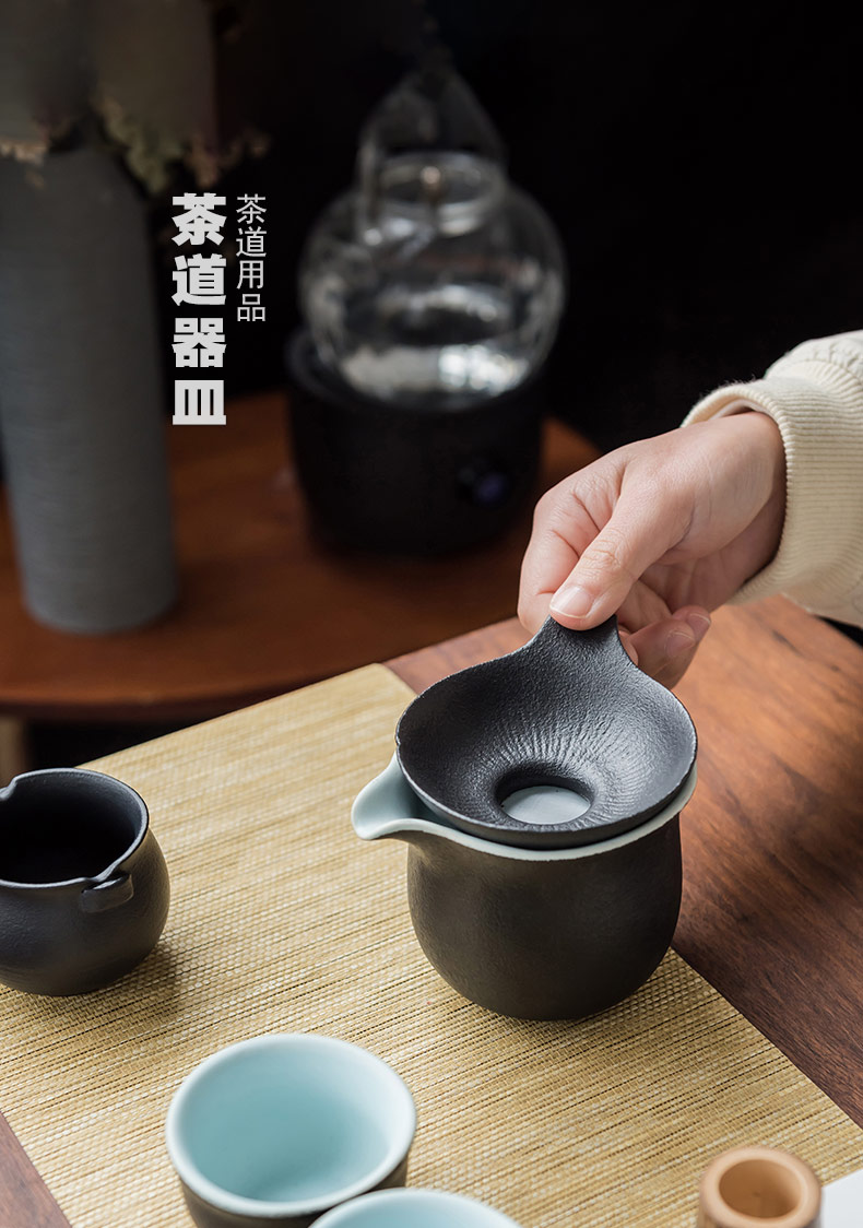 British ideas) tea filter ceramic filter the coarse pottery Japanese kung fu tea tea tea accessories