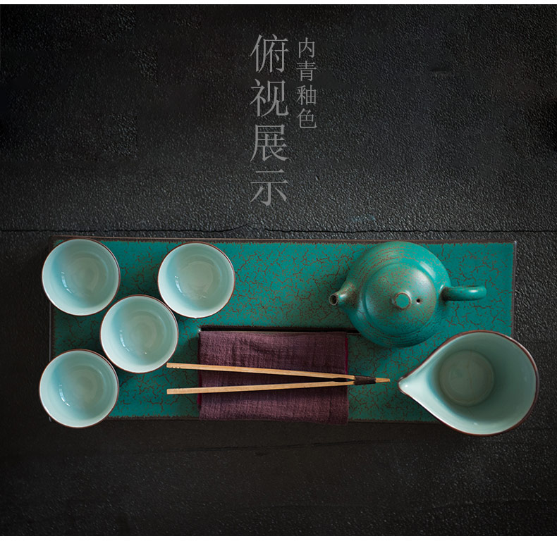 Kung fu tea set tea service of tea of a complete set of restoring ancient ways is the ceramic teapot home tea dry tea set tea sea suits for