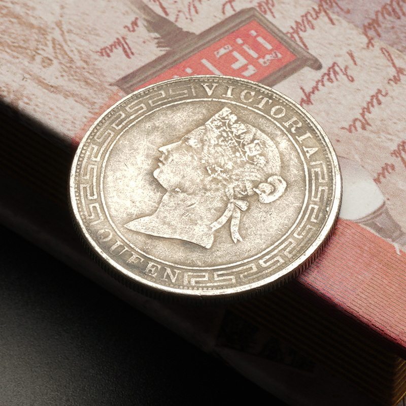 1867 Hồng Kông 壹 vòng bạc coin bạc đô la Victoria Nữ Hoàng kỷ niệm coin bạc vòng antique sưu tập tiền xu dong xu co xua