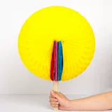 Вы материал ручной сброс шарика шарика сферического смены цвета вентилятора прыжок вентилятора