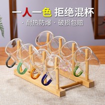 Tea glass small tea cup Home Gongfu Tea tool suit transparent water cup with heat resistant tasting cup owner small cup